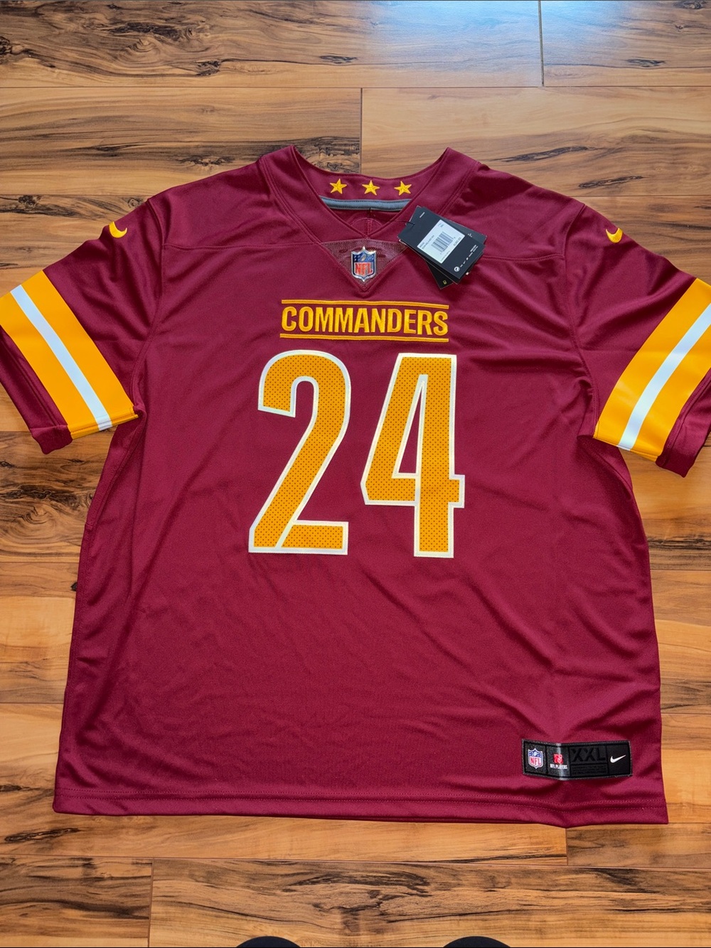 NWT Men’s Nike NFL Antonio Gibson 24 Washington Commanders Burgundy Jersey